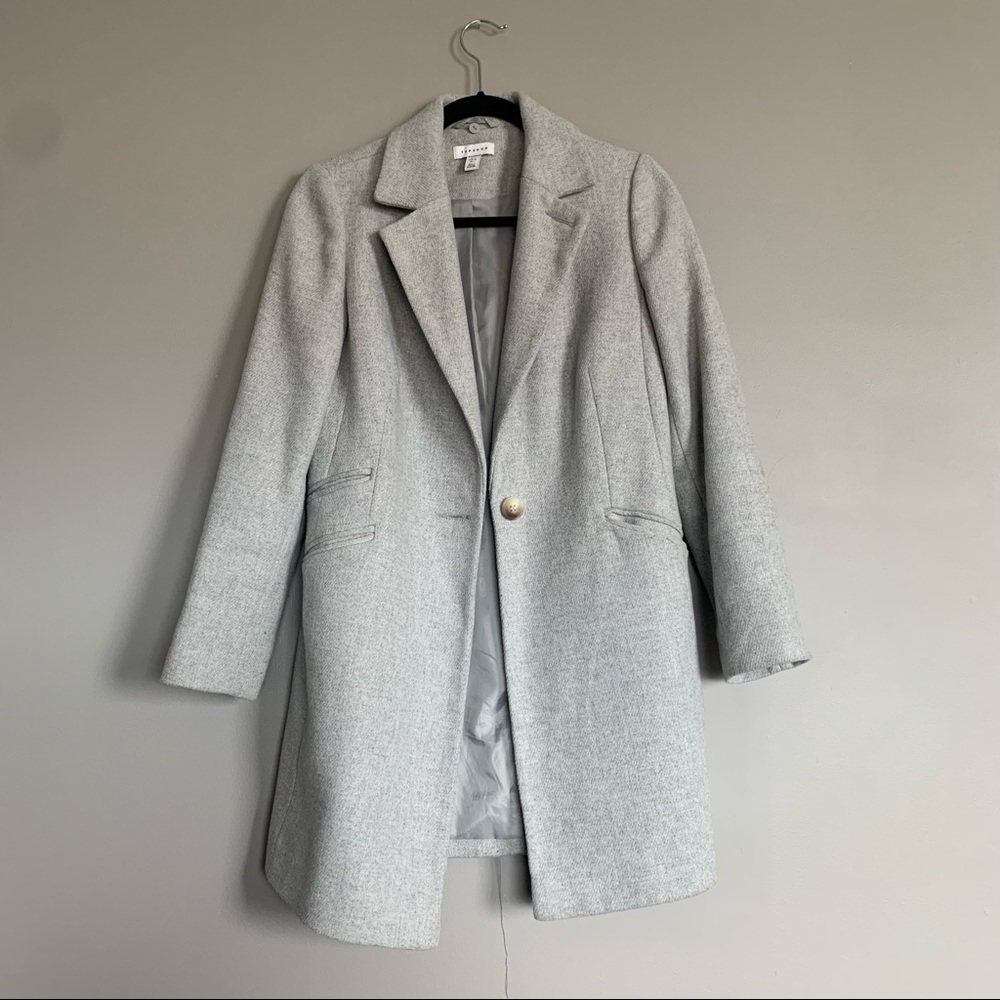 Grey Topshop dad coat